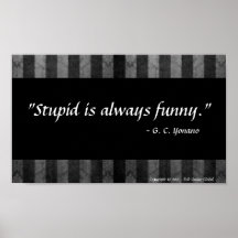 R3 Poster - "Stupid - Funny"