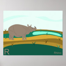 R for rhino Poster