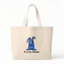 R is for Rabbit Canvas Bag