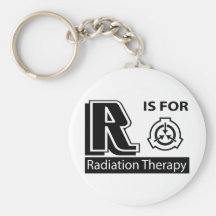 R Is For Radiation Therapy Key Chain