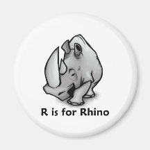 R is for Rhino Magnets