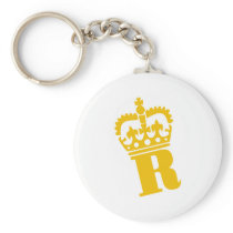 R - Letter - Name Keychain