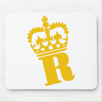 R - Letter - Name Mouse Pads