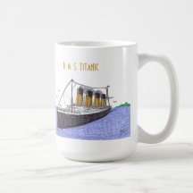 R. M. S. Titanic (front view) mug