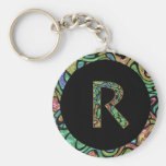 R Monogram Keychains