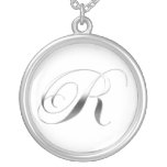 R Monogram Pendant