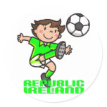 R. of Ireland - Euro 2012 Round Sticker