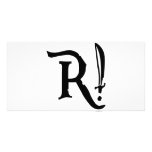 R! Pirate T-shirts Customized Photo Card
