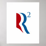 R SQUARED - ROMNEY RYAN 2012.png Print