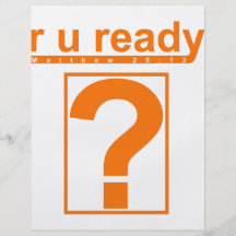 R U Ready? Personalized Flyer