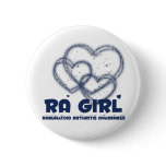 RA Girl Heart Design :: Rheumatoid Arthritis Buttons
