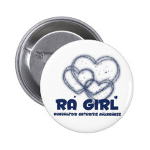 RA Girl Heart Design :: Rheumatoid Arthritis Buttons