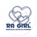 RA Girl Heart Design :: Rheumatoid Arthritis stickers