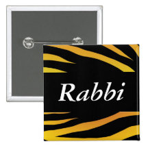 Rabbi Pinback Buttons
