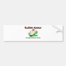 Rabbit Addict Bumper Sticker