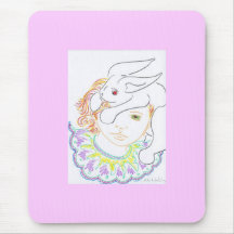 Rabbit and Child Mouse Pads