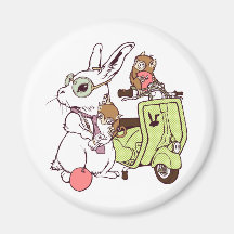 Rabbit and Vespa2 磁石