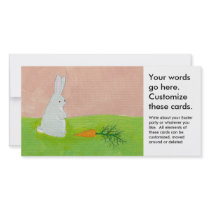 Rabbit carrot fresh modern art colourful painting
