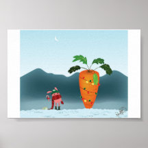 Rabbit Christmas Poster
