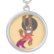 rabbit disco pendant