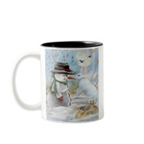 Rabbit Eats Snowman's Nose Mug