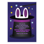 Rabbit in a Hat Magic Show Invitations