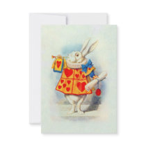 Rabbit  in Alice in Wonderland ~ Invitation