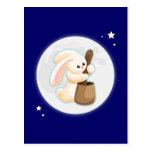 Rabbit in the Moon Postcard