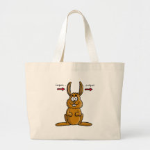 Rabbit input output einkaufstaschen