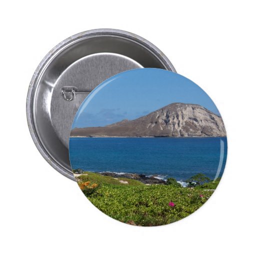 Rabbit Island Oahu Hawaii Pinback Button