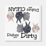 Rabbit Lovers Dishwasher Magnet