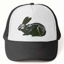 rabbit skeleton hat