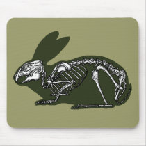 rabbit skeleton mouse pads