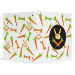 Rabbit Skull 3 Ring Binder
