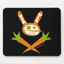 Rabbit Skull Mouse Pads