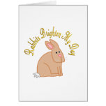 Rabbits Brighten My Day Greeting Card