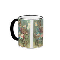 Rabbits Night Out Coffee Mugs