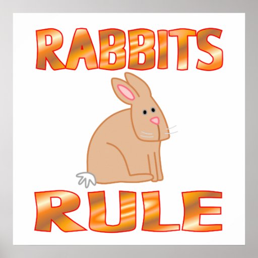 RABBITS RULE Poster