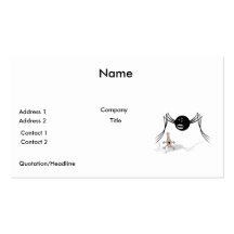 rabid bowling ball spider chases pin business card template