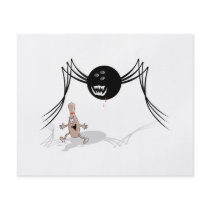 rabid bowling ball spider chases pin full colour flyer