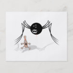 rabid bowling ball spider chases pin full colour flyer