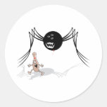 rabid bowling ball spider chases pin sticker