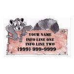 Raccoon Carpenter Business Card
