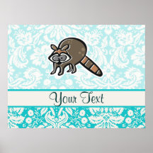 Raccoon; Cute Print