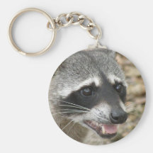 Raccoon Face Keychain