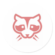 Raccoon Face Sticker