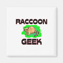 Raccoon Geek Magnets