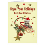 Raccoon Holidays Are Billed With Fun Cards