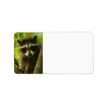 raccoon personalized address label