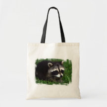 Raccoon Photo Small Tote Bag